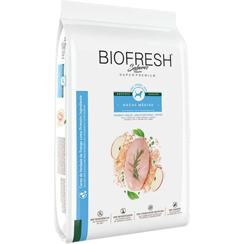 Ração Biofresh Cão Adulto Média Frango