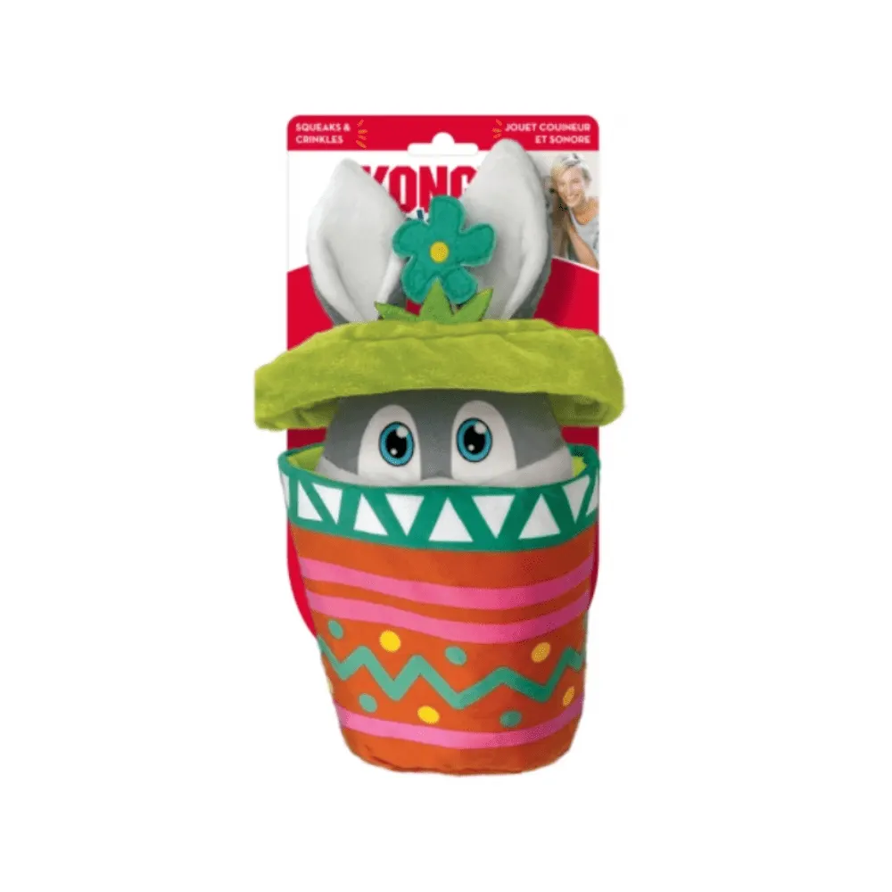 Brinquedo Kong Puzzlements Cães Vaso de Flor Surpresa Médio