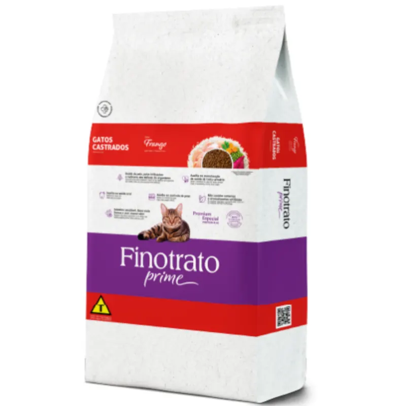 Ração Finotrato Prime para Gatos Castrados Frango