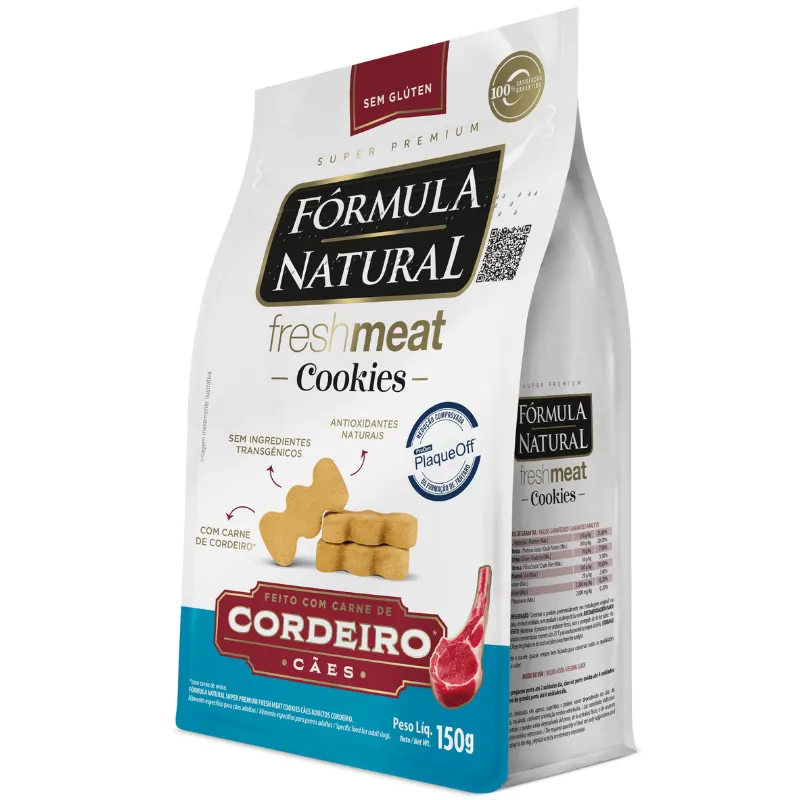 Fórmula Natural Super Premium Fresh Meat Cookies Cães Adultos Cordeiro 150 g