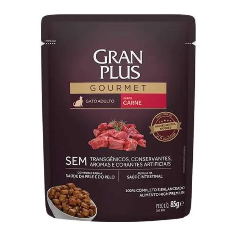 GranPlus Gourmet Sachê Cães Adultos Carne 100g