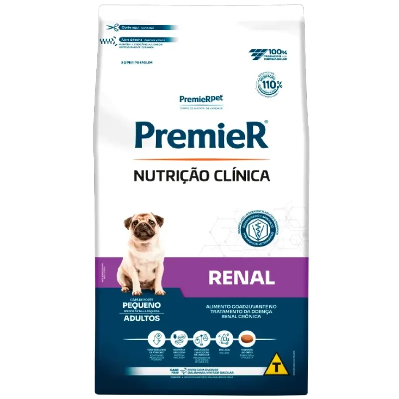 Premier Renal Ração Nutrição Clínica Cães Adultos Raças Pequenas