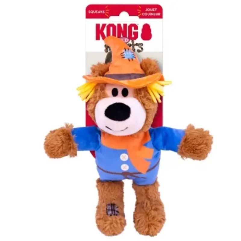 Kong HAlloween Wild Knots Scarecrow Bear Pequeno/Médio