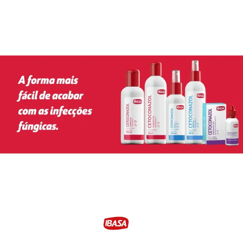 Cetoconazol Shampoo 2% Ibasa 100ml - Cetoconazol
