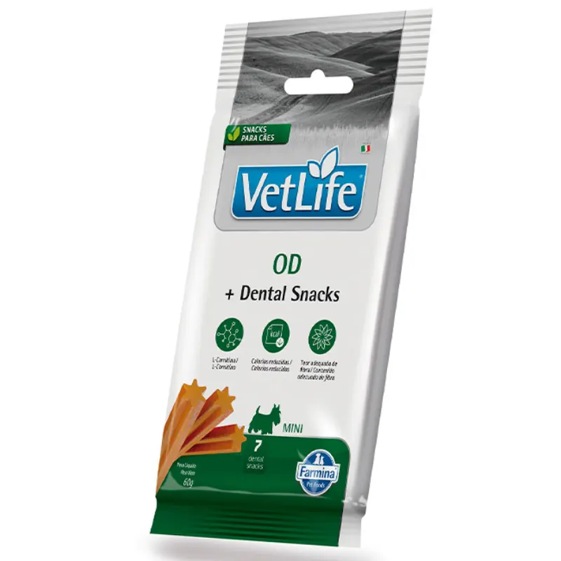 Petisco Dental Vet Life OD para Cães de Raças Mini e Pequenas 60 g