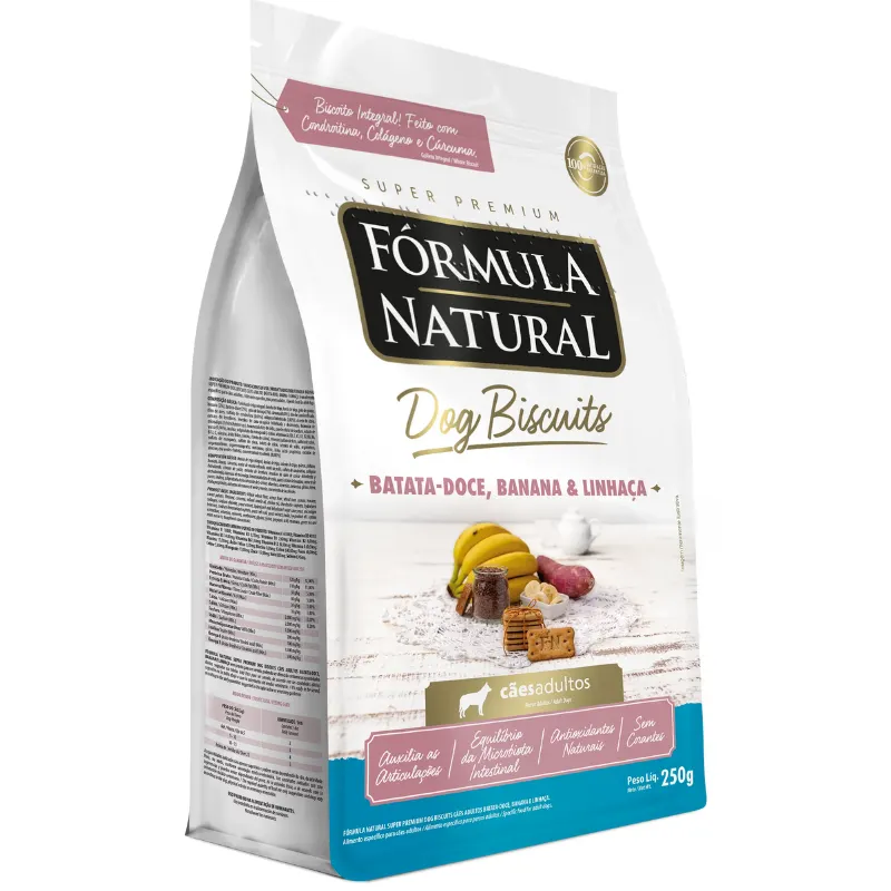 Biscoito Fórmula Natural Dog Biscuits Batata Doce e Banana 250g