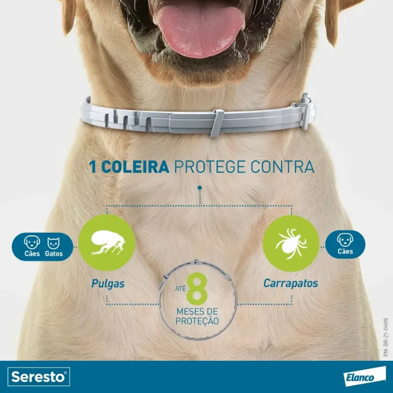 Coleira Seresto para Cães e Gatos até 8 Kg