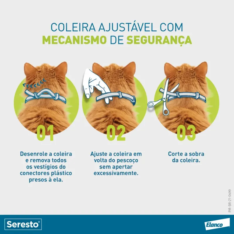 Coleira Seresto para Cães e Gatos até 8 Kg
