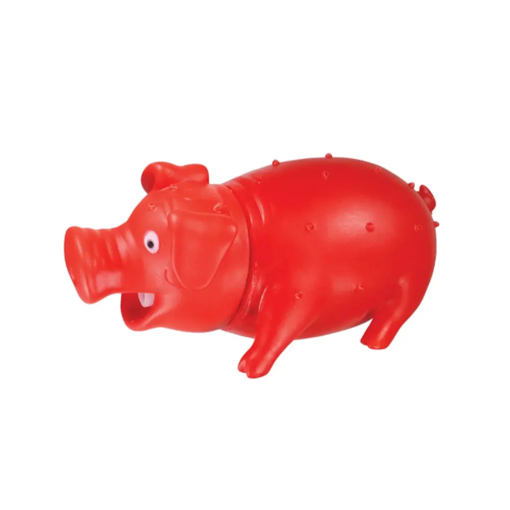 Brinquedo Jambo Kelev Mordedor Porco Roinc Vermelho Cães