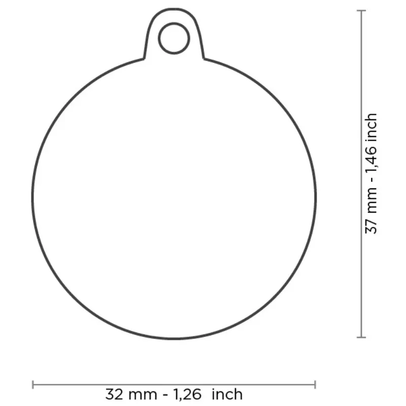 Medalha de Identificação My Family Palmeiras Aço Esmaltado Preto