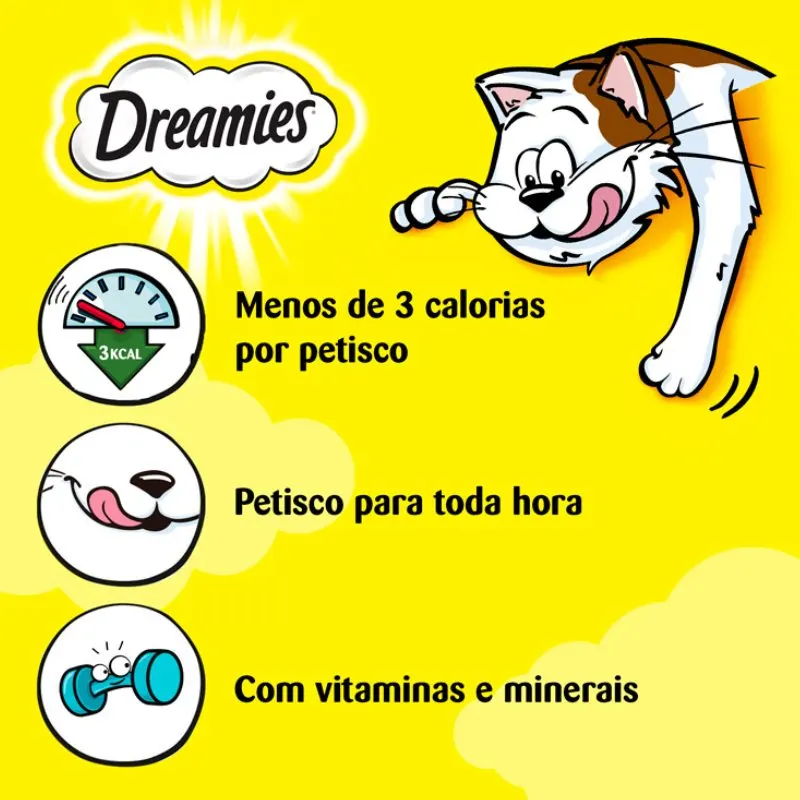 Petisco Dreamies Frango Para Gatos Adultos 40 g