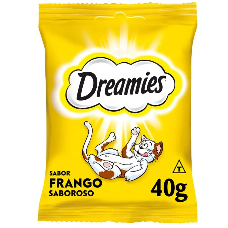 Petisco Dreamies Frango Para Gatos Adultos 40 g