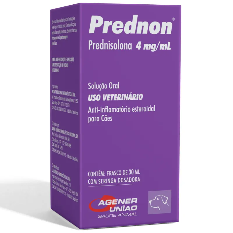 Anti-inflamatório Agener União Prednon 4 mg/ml para Cães 30 ml