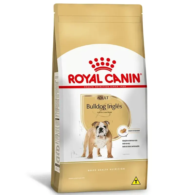 Ração Royal Canin Bulldog Inglês Cães Adultos 12 kg