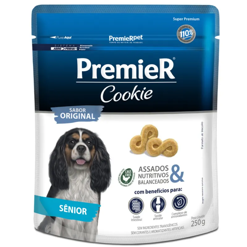 Premier Cookie Cães Adultos Sênior 250 g