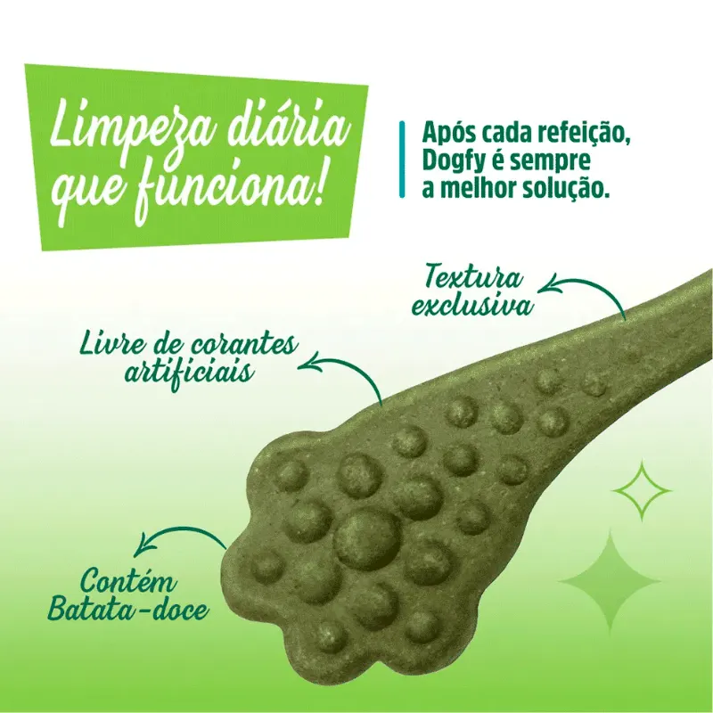 Snack Dogfy Dental para Cães Adultos de Porte Médio 89 g