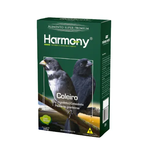 Ração Para Coleiro Natural Harmony Birds 300g -Minas Nutri