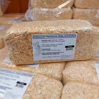 Serragem Prensada para Roedores 900g
