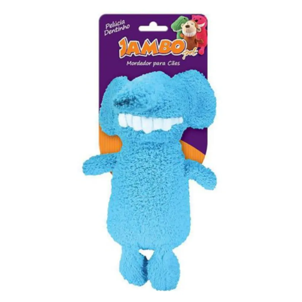 Brinquedo Mordedor Pélucia Dentinho Elefante