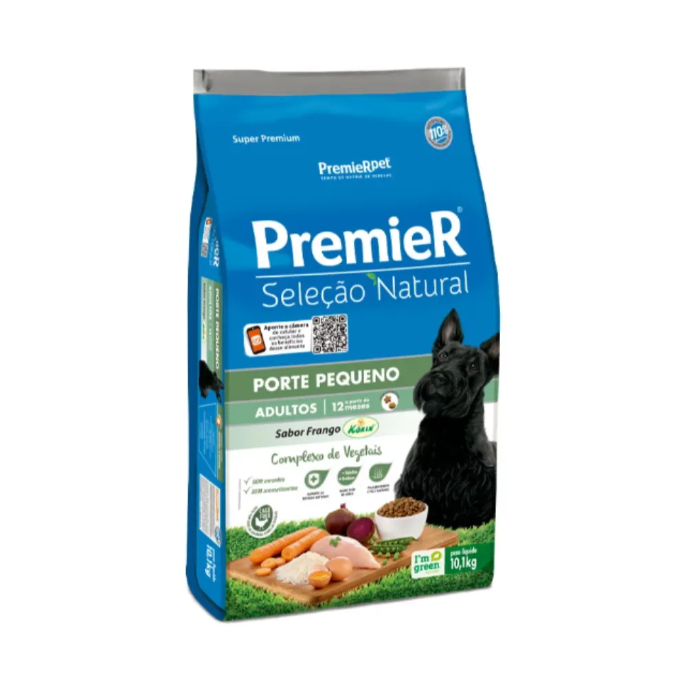 Ração Seleção Natural Premier Cães Filhotes Fra/Batata Raças Pequenas 2,5Kg