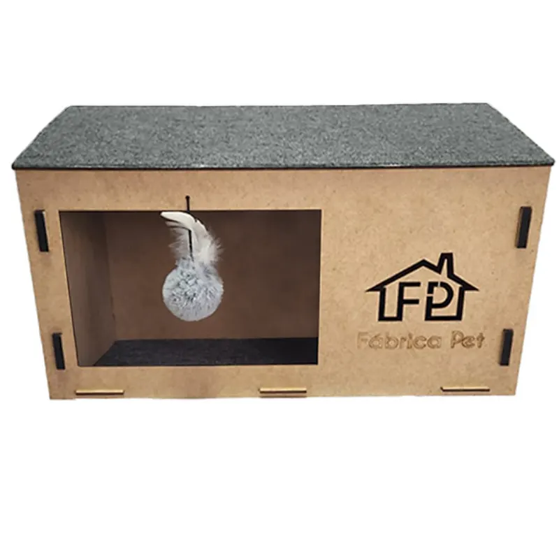 Arranhador Cat Box Cinza Fabrica Pet