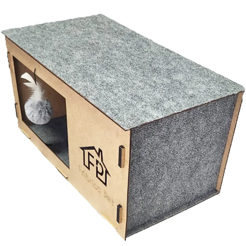 Arranhador Cat Box Cinza Fabrica Pet