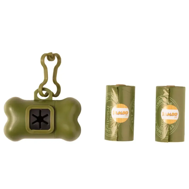 Kit Jambo Porta Saco Bio Eco Green 2 Rolos