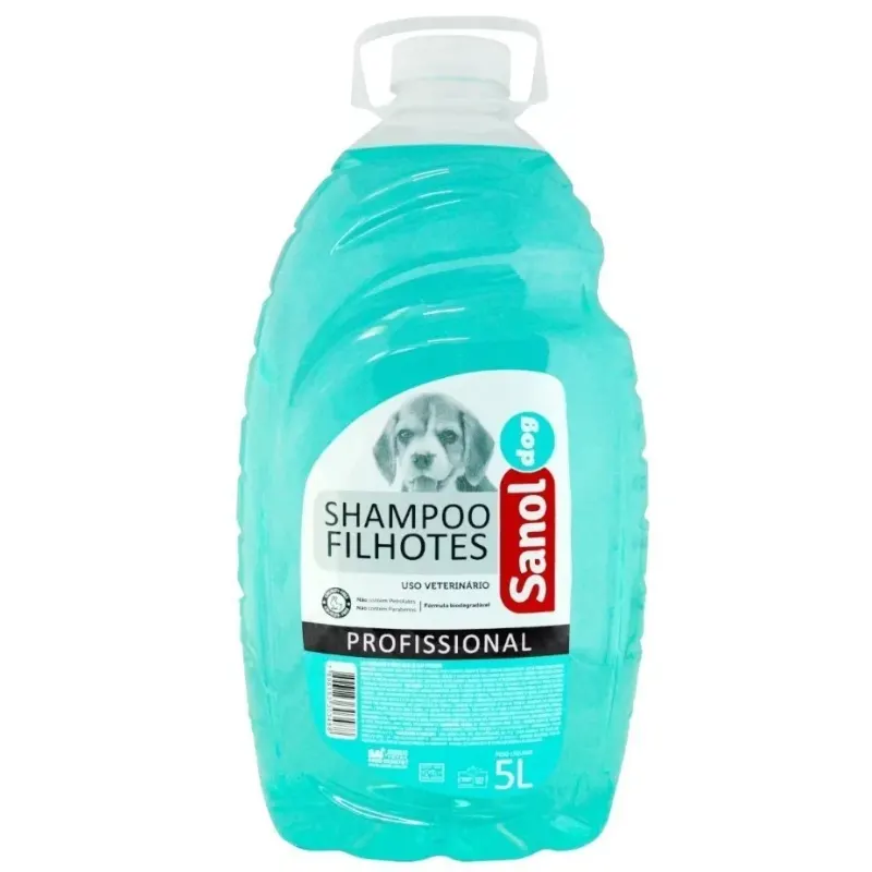 Sanol Dog Profissional Shampoo para Filhotes 5 L