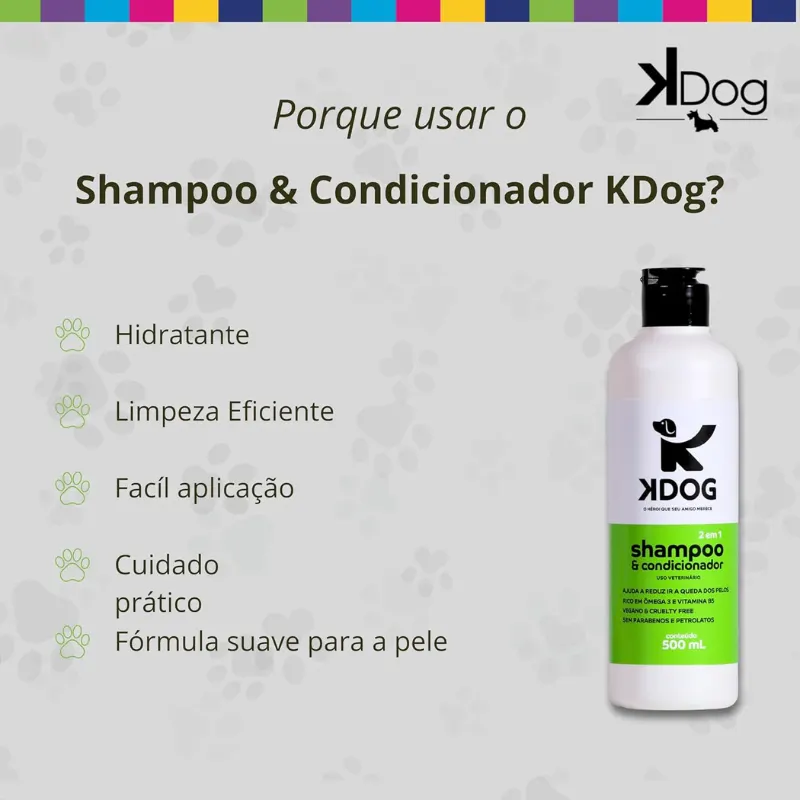 Kdog Shampoo e Condicionador 500 ml