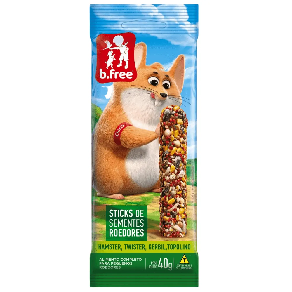 Petisco para Roedores B.Free Sticks de Sementes 40g