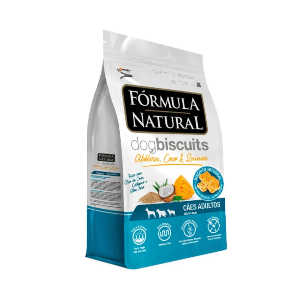 Biscoitos Fórmula Dog Biscuits Cães Adultos Abóbora 250g