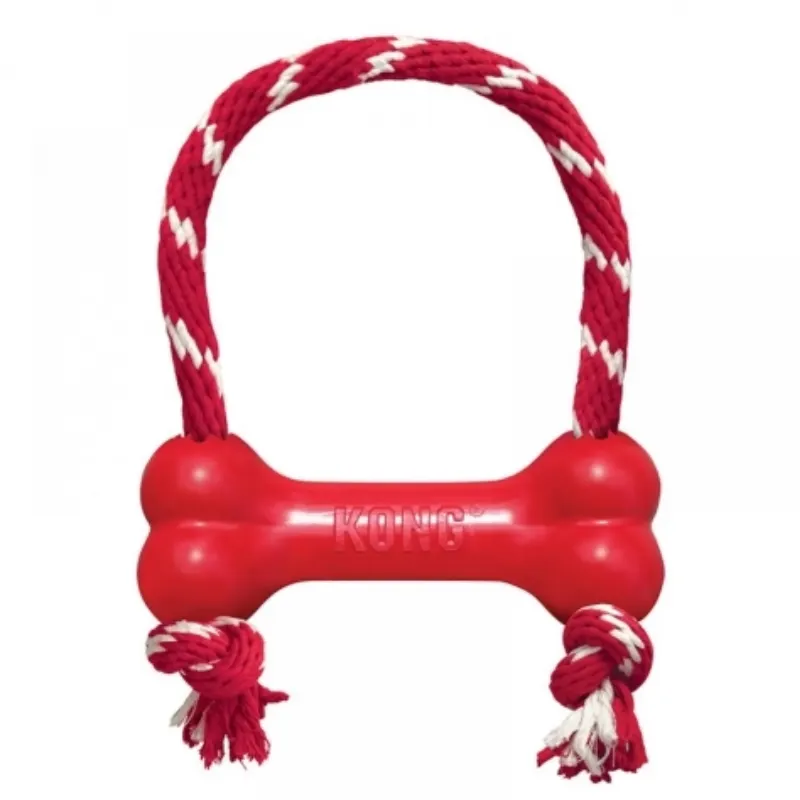 Brinquedo Kong Goodie Bone W/Rope Medium