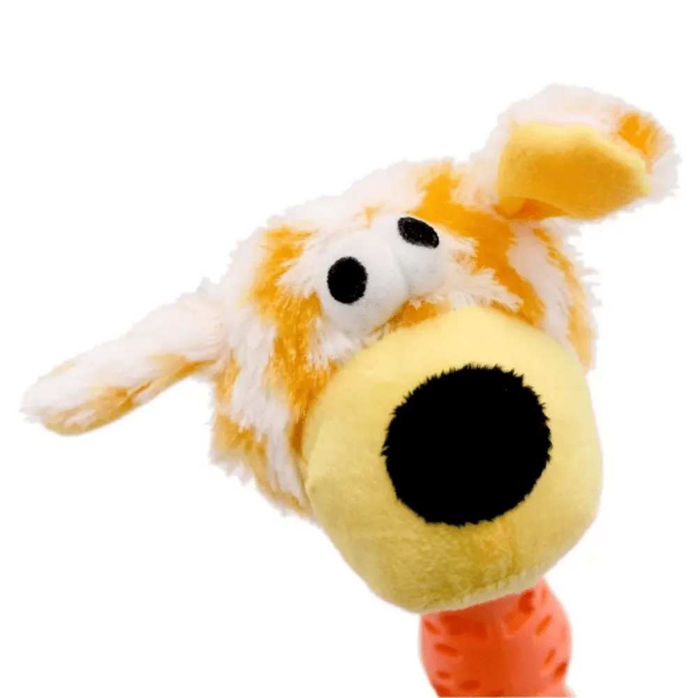 Pelúcia Soft Cachorro Salsicha Laranja Para Cães Hercules