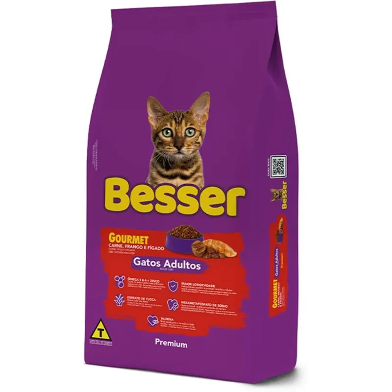 Ração Besser Gourmet para Gatos Adultos 20 Kg