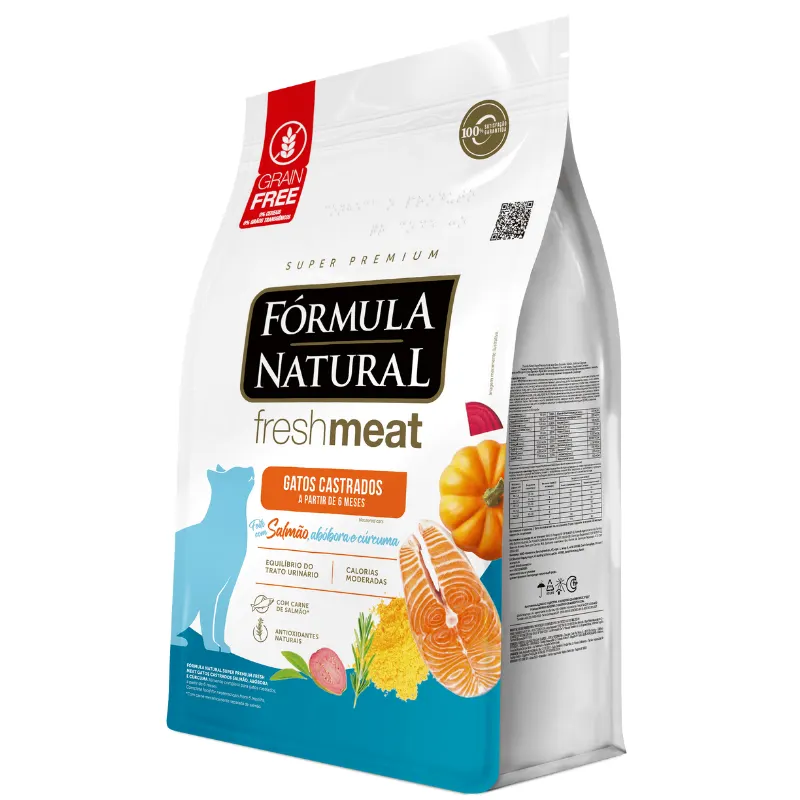 Ração Fórmula Natural para Gatos Castrados Salmão 10,1 Kg