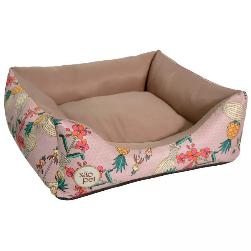 Cama Agata Tropical São Pet Bege P