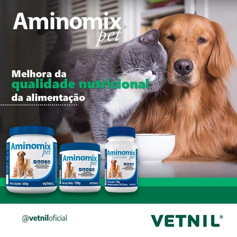 Aminomix Pet 120 Comprimidos Vetnil