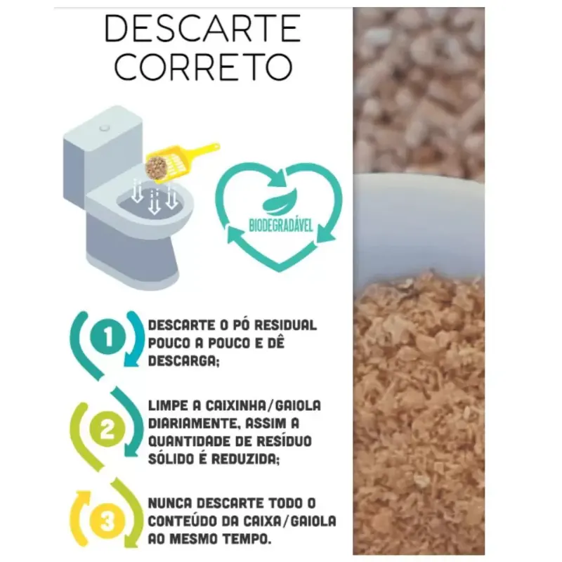 Granulado Higiênico de Madeira CarePet Premium Original  - 20 Kg