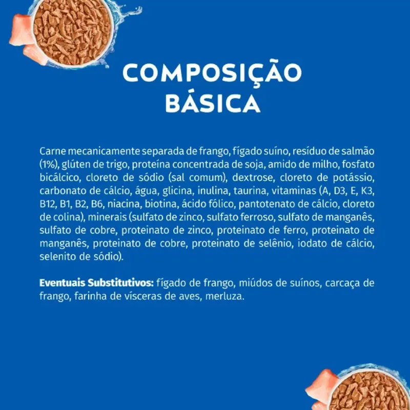 Cat Chow Sachê para Gatos Adultos Castrados Sabor Peixe 85 g