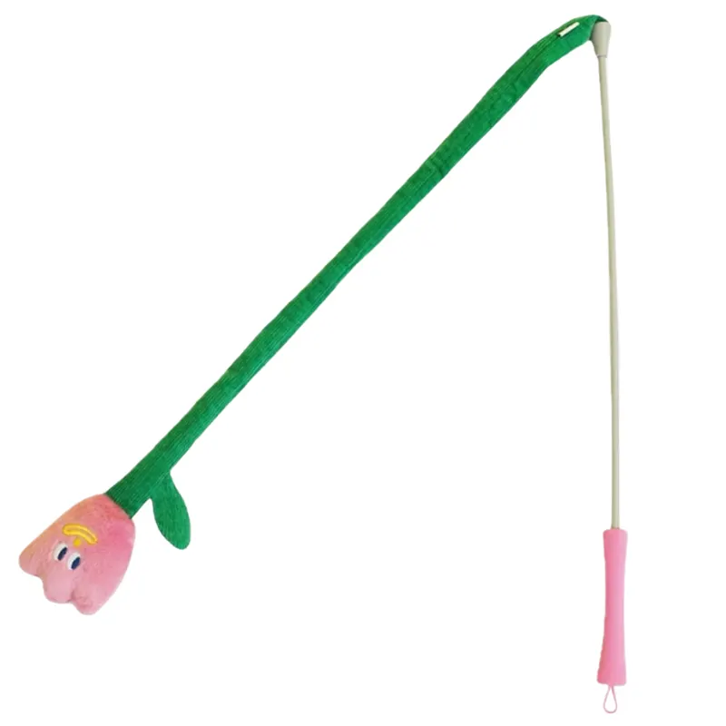 Brinquedo Zeze Varinha de Silicone e Pelúcia Flor