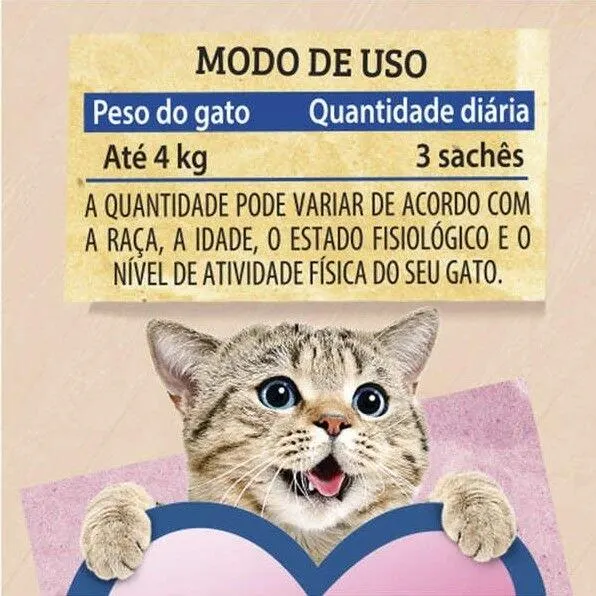 Ração Úmida Kelcat Sachê Frango, Brócolis e Linhaça 85g