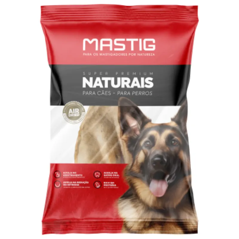 Osso Mastig Orelha Bovina Natural 1Pç