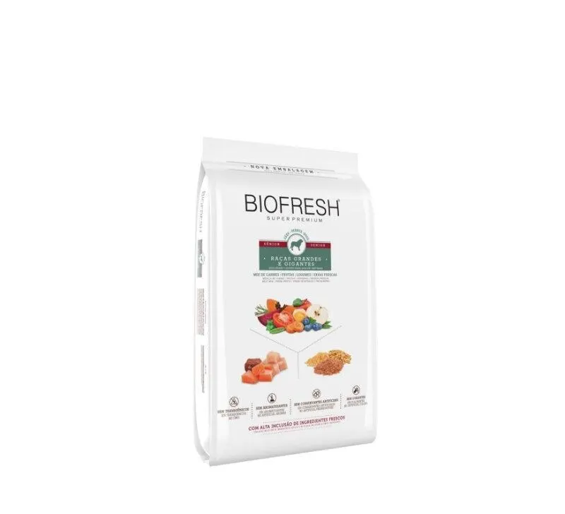 Ração Biofresh Cão Sênior Grande e Gigante Mix de Carnes 3Kg