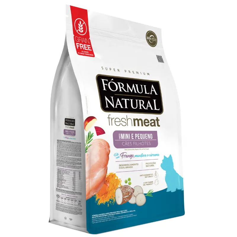 Formula Natural Fresh Meat Filhotes Mine e Pequeno 10,1 Kg