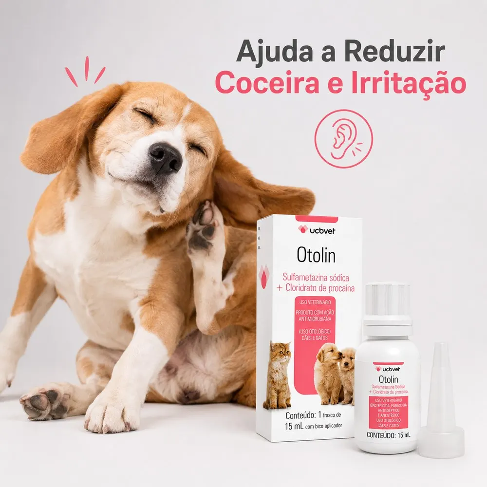 Otolin para Cães e Gatos UCB Vet 15 ml
