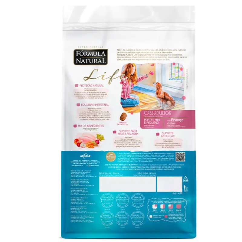 Ração Fórmula Natural para Cães Adultos Raças Mini 10,1 Kg