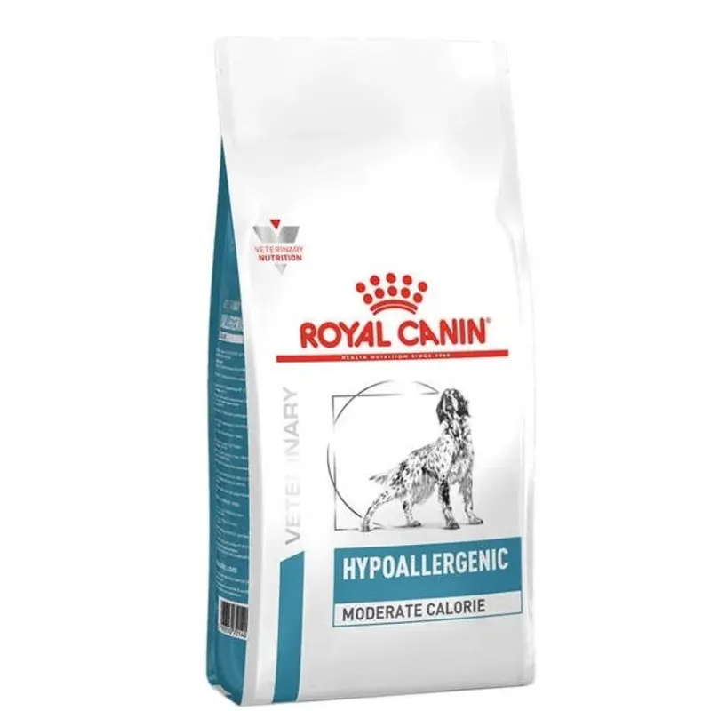 Ração Royal Canin Hypoallergenic Moderate Calorie Cães Adultos 10,1kg