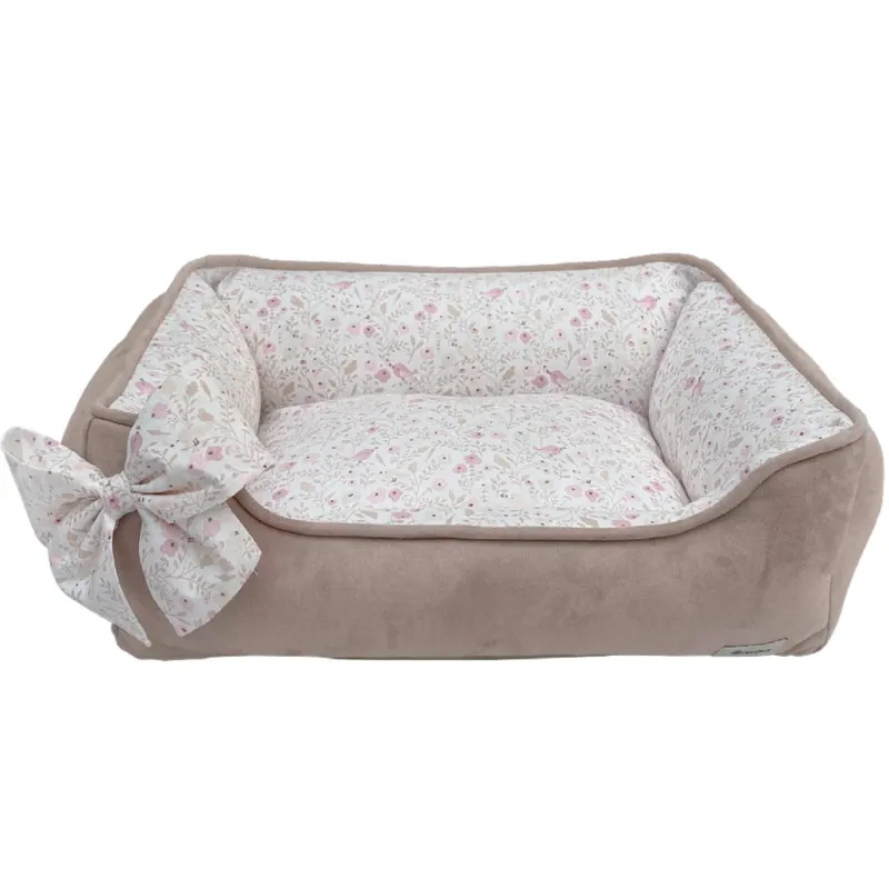 Cama Beepet Luxo Suede Pássaros P