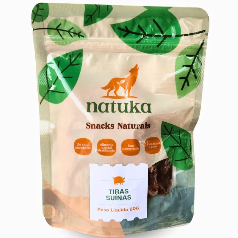 Natuka Tiras Suina para Cães - 60 g