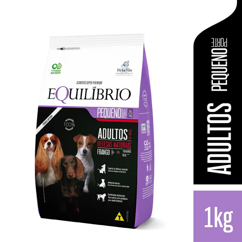 Ração Equilíbrio para Cães Adultos de Pequeno Porte Sabor Frango